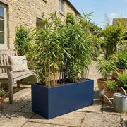 75cm Zinc Galvanised Blue Trough Planter